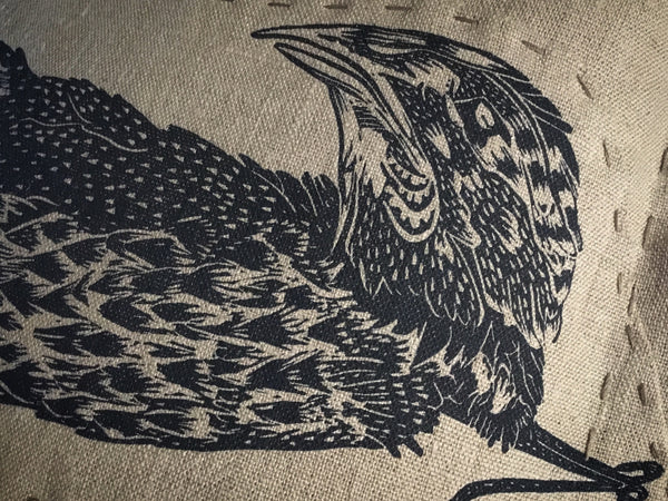 Patched poacher’s cushion - ‘Pheasant’ - Made to Order ...