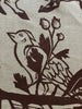 ‘Bloodlines’ hand-printed linen in Venetian red