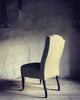 Napoleon III slipper chair in ‘Lyme Bay’ hand-printed linen