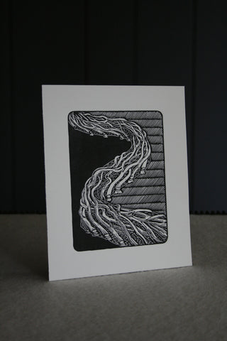 Copy of 'Laid Hedge’ small, limited edition block print