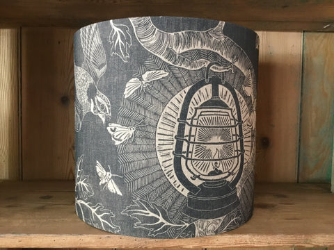 'Nightjars' drum lampshade